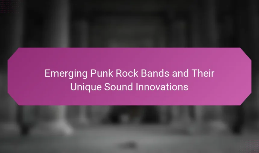 Emerging Punk Rock Bands and Their Unique Sound Innovations