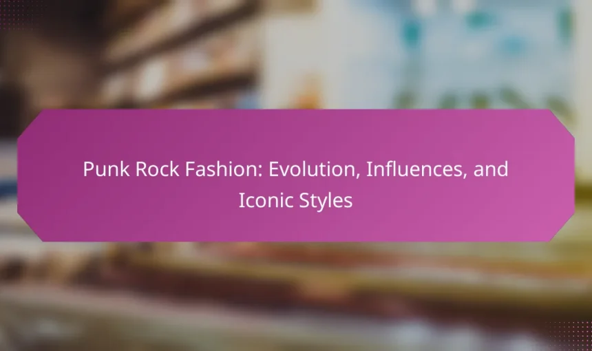 Punk Rock Fashion: Evolution, Influences, and Iconic Styles