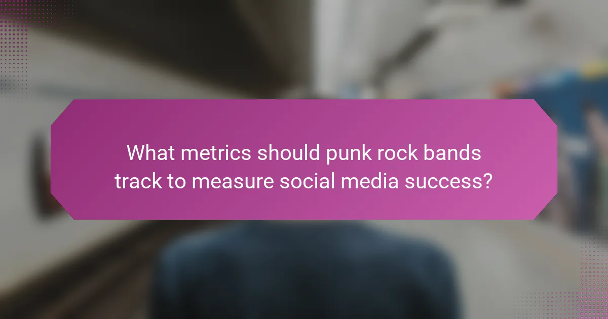 What metrics should punk rock bands track to measure social media success?